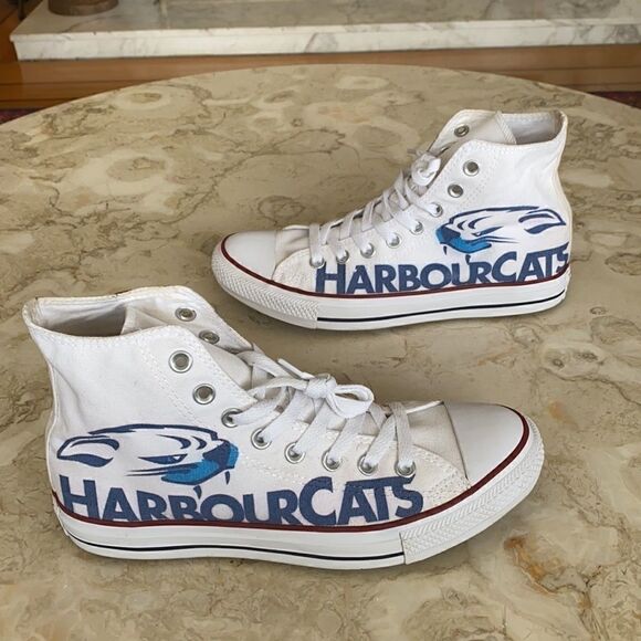 Rare Custom Converse Harbour Cats High Tops - Picture 4 of 12